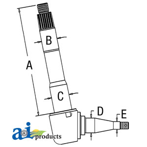 A-E9NN3105EB Spindle (RH/LH)