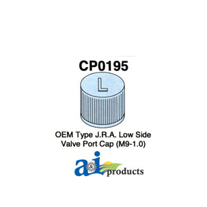 A-CP0195 J.R.A. OEM Style Low Side Valve Port Cap (M9-1.0)(4 Pack)