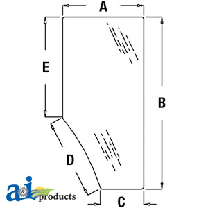 A-L170677 Glass, Door (RH)