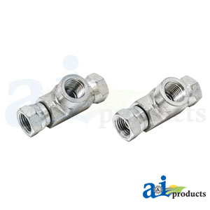 A-43B29 Female NPSM Swivel to Female NPSM Swivel X Female NPT Adapter (2 pk)