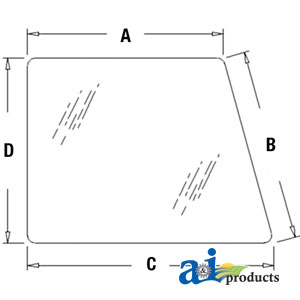 A-F63307 Glass, RH Window & Door, Upper