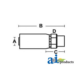A-M-BSPP-04-04 (HC-M-BSPP) Male BSP Parallel Pipe - Rigid - Straight