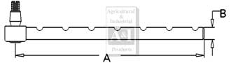A-192866M1 Tie Rod, Notched (LH)