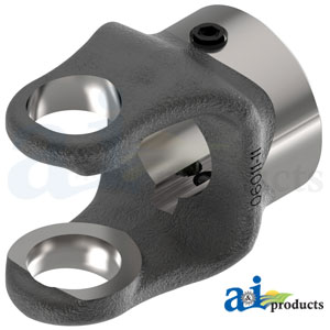A-806-0518 Round Bore Implement Yoke (w/ Double Keyway & Set Screw)