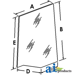 A-1340194C1 Glass, Door (LH)