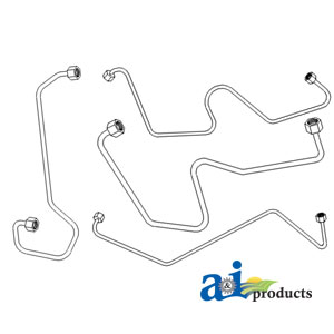 A-FPL200 Injection Line Set, #4 Cylinder