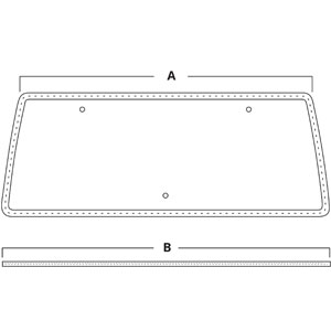 A-AM137460 Glass, Rear