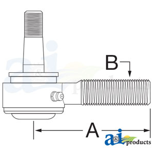 A-SBA334800781 Tie Rod End, Outer, LH