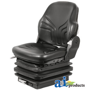 A-MSG85721V Seat, Mechanical Suspension; L/ Armrests, BLK VINYL