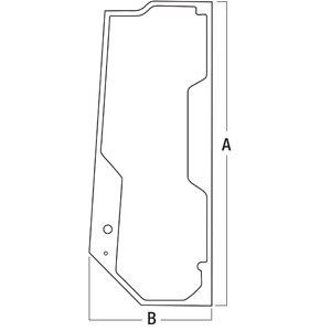 A-T244710 Glass; LH Door