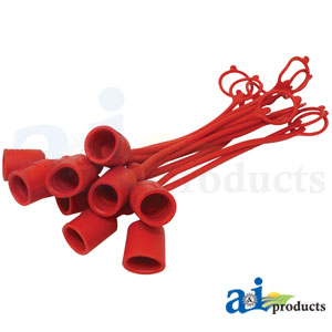 A-C211317 Dust Cap, 3/8", Red (10 pkg)