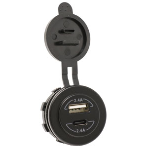 A-USB42CHD USB Port, Dual, USB-A / USB-C