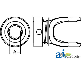 A-70060-01487 Lawn & Garden Spring-Lok Tractor Yoke (metal collar)