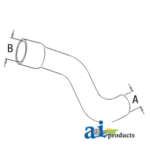 A-R53407 Radiator Hose, Upper