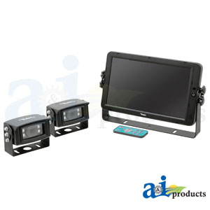 A-HD10M2CQ CabCAM High Definition 10" QUAD Video System, Touch Screen, (Includes 10" QUAD Monitor / 2 Camera)