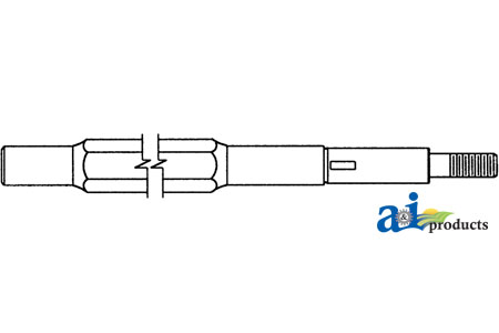 A-H86092 Shaft, Feeder House, Upper