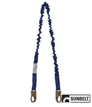 A-B1AB31104 LANYARD-NOPAC-ENERGY ABSORBING-1"X6