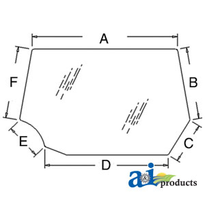 A-284947A2 Glass, Rear, Upper