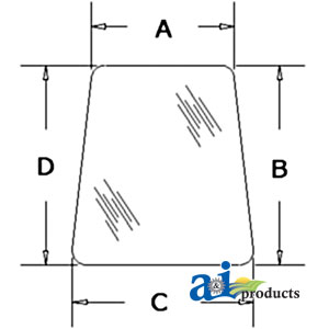A-3476127M1 GLASS, SIDE (RH/LH)