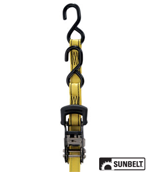A-B1312600 PRO GRIP Ratchet Tie Down, Standard Duty, 16' x 1", Sure Grip Ratchet, w/ Hooks