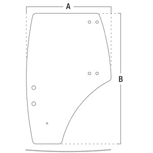 A-3C581-70675 Door, Glass