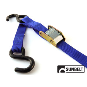 A-B1412490 6' X 1" Standard Cambuckle, Blue Webbing, Hooks