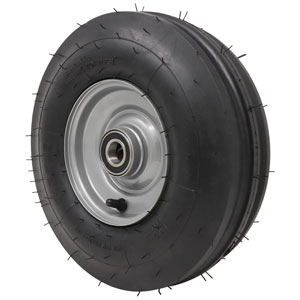 A-GTS3RIB Tire & Rim Assembly; 3.50" X 6", 4 Ply, Tri-Ribbed Tire