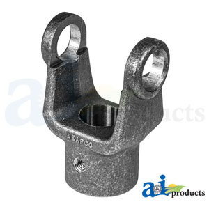 A-D188020 Implement Yoke, 1800 Series, 1 1/4" Round Bore, 3 3/4" Length, 5/16" Keyway, 3/8"-16 Tapped Hole
