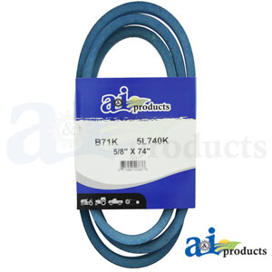 A-B71K Aramid Blue V-Belt (5/8" X 74" )