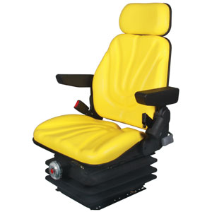 A-F10M6125 Seat, F10 Series, Mechanical Suspension, Yellow Vinyl