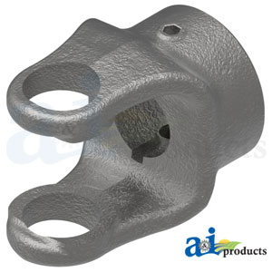 A-806-0516 Round Bore Implement Yoke (w/ Double Keyway & Set Screw)