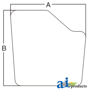 A-1975195C1 Glass, Door, Non-Venting (RH/LH) - Fixed