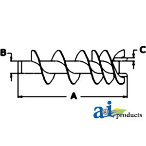 A-AH146554 Auger, Loading, Tank, Upper (Fold Down)
