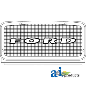 A-C9NN8A163AG Grille, Front w/ Red Letters