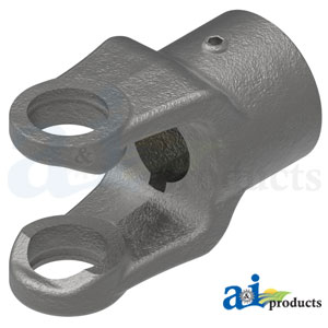 A-806-1418 Round Bore Implement Yoke (Double Keyway & Set Screw)