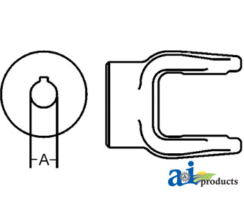 A-5N123 YOKE ROUND BORE 0675 3/4
