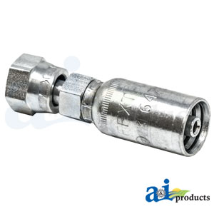 A-FFXT-04-04 (HC-FFXT) Female Seal Lok - Swivel - Straight - Long