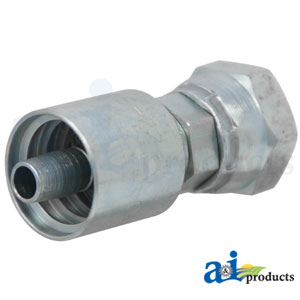 A-F-DL06-15-22-W Din Light 24 degree Seat Female Swivel with O-Ring