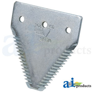A-191256A1 Section, Knife; Overserrated, 3", Chrome