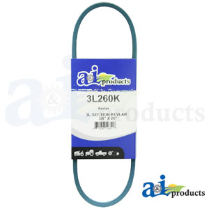 A-3L260K Aramid Blue V-Belt (3/8" X 26" )
