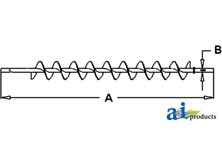 A-71189603 Auger, Lower, Clean Grain
