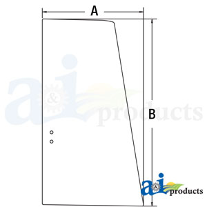 A-FYA00001501 Glass, Upper Door Rear