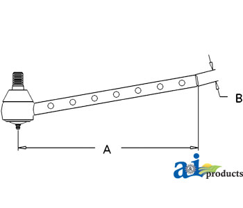 A-186235M91 Tie Rod, Long (LH)