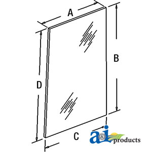 A-1340200C1 Glass, Rear (LH)