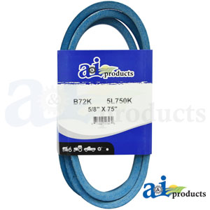 A-B72K Aramid Blue V-Belt (5/8" X 75" )