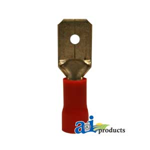 A-R16 Male Disconnects, Insulated, Wire Size 22-16, Tab Size .250, 10 Pk