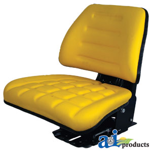 A-T222YL Seat w/ Trapezoid Backrest, YLW, 300 lb / 136 kg Weight Limit