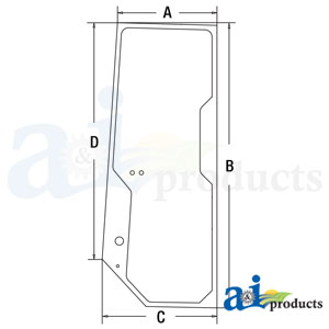 A-T167508 Glass, LH Door