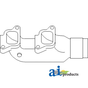 A-D5NN9431A Manifold, Exhaust (Rear)
