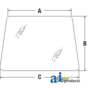 A-82848332 Glass, Windshield, Front